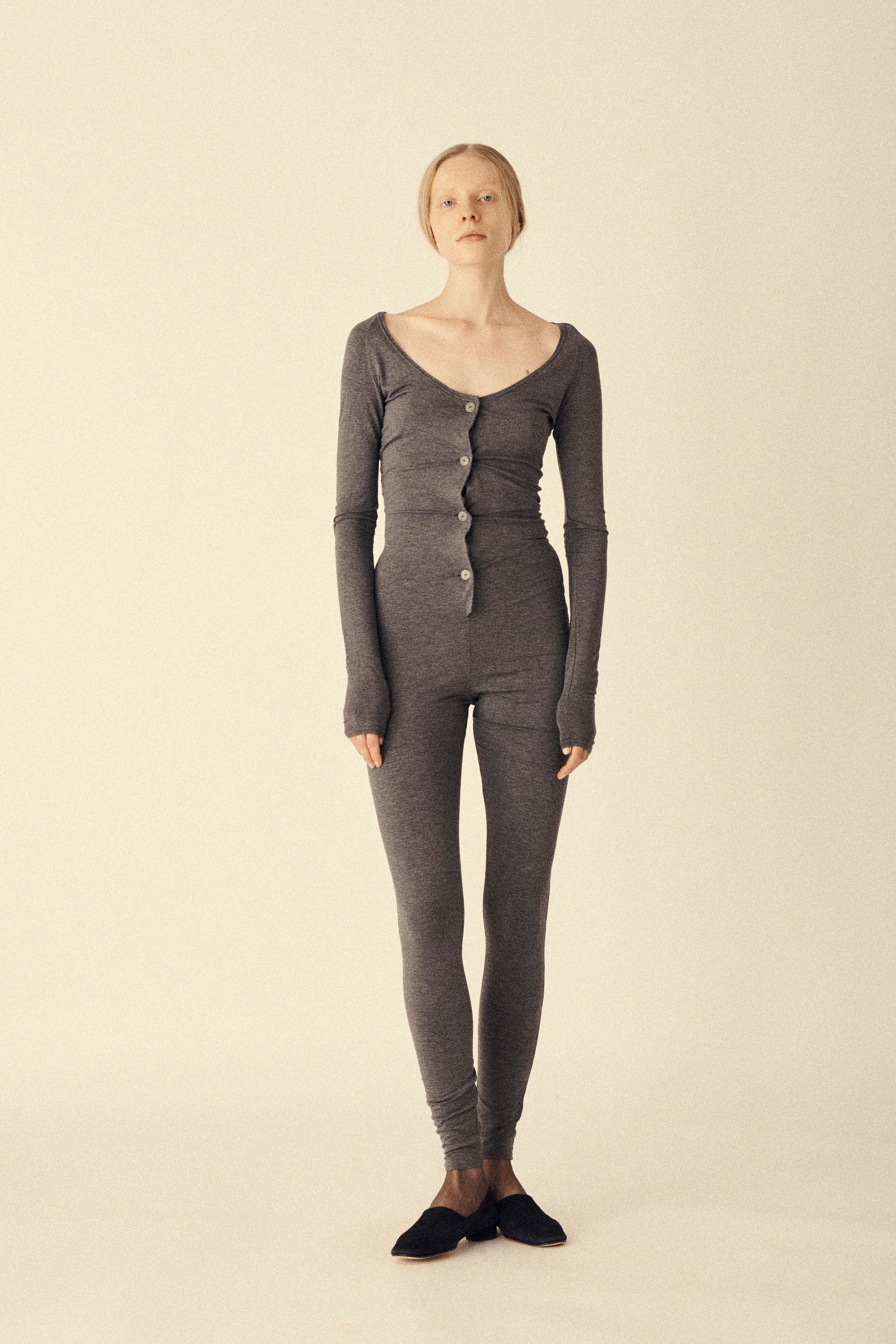 Heather Grey Body Suit - Desert Vintage