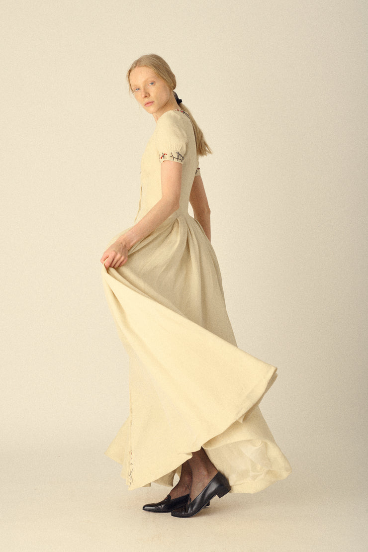 Ted Lapidus Beaded Couture Gown - Desert Vintage