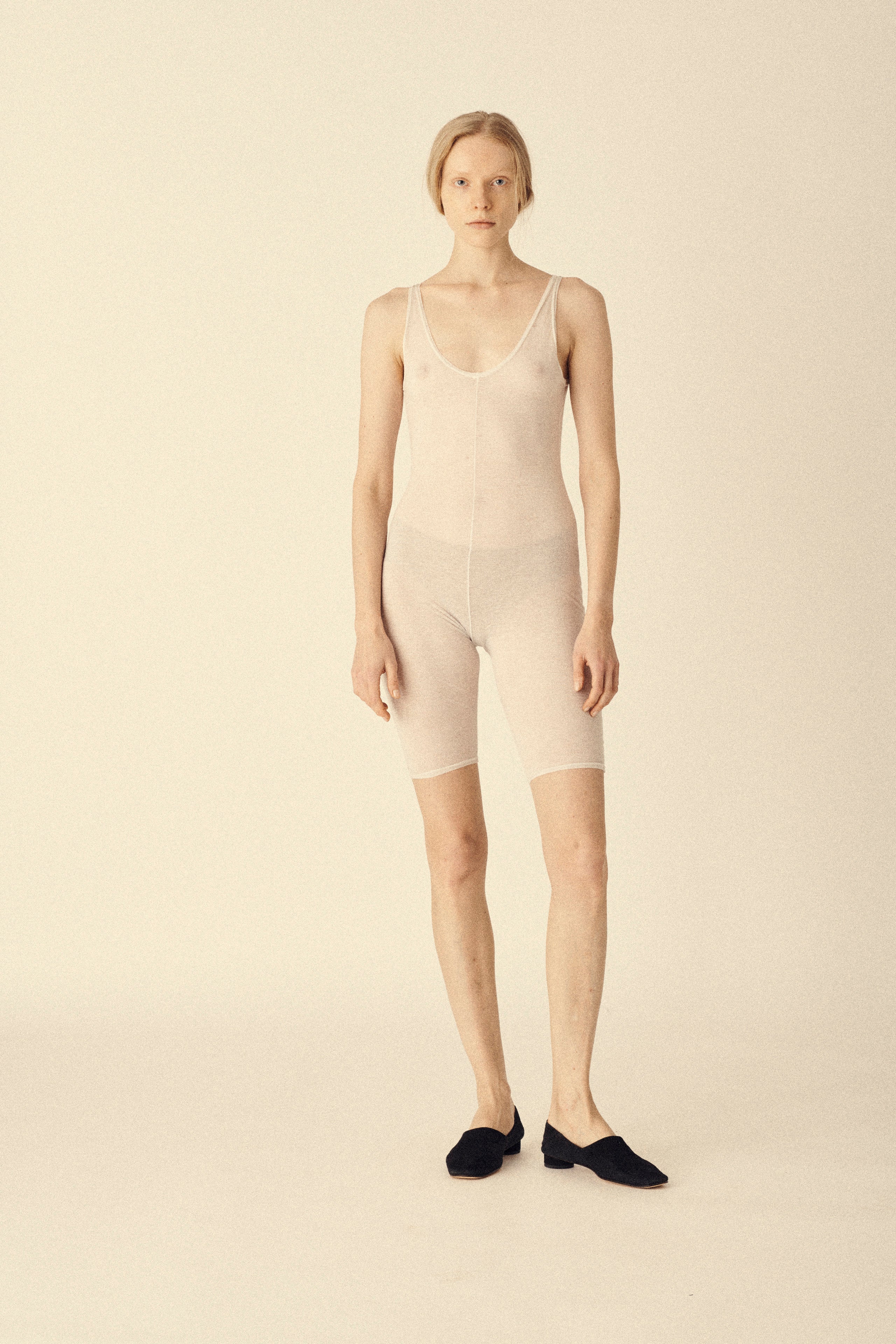 Yeohlee Sheer Cotton Bodysuit - Desert Vintage