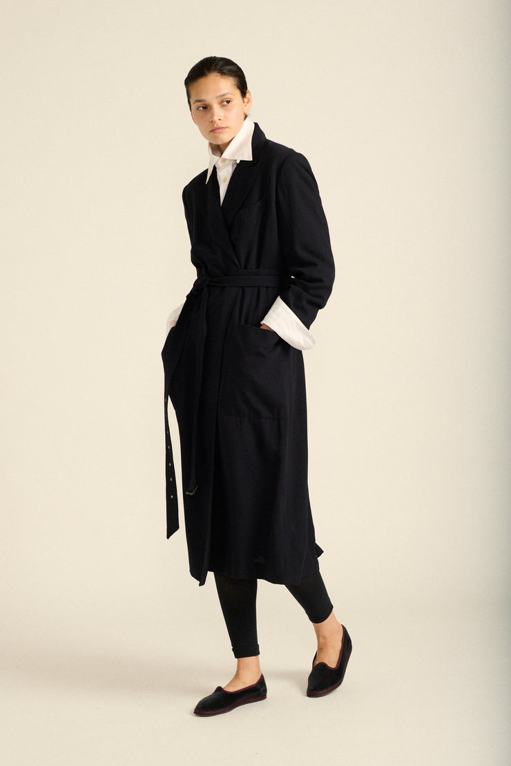 1990s JPG Wool Trench Coat - Desert Vintage
