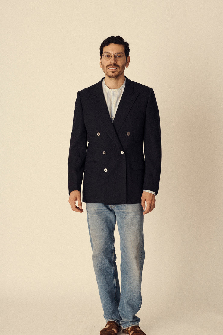 Zegna Double Breasted Wool Jacket - Desert Vintage