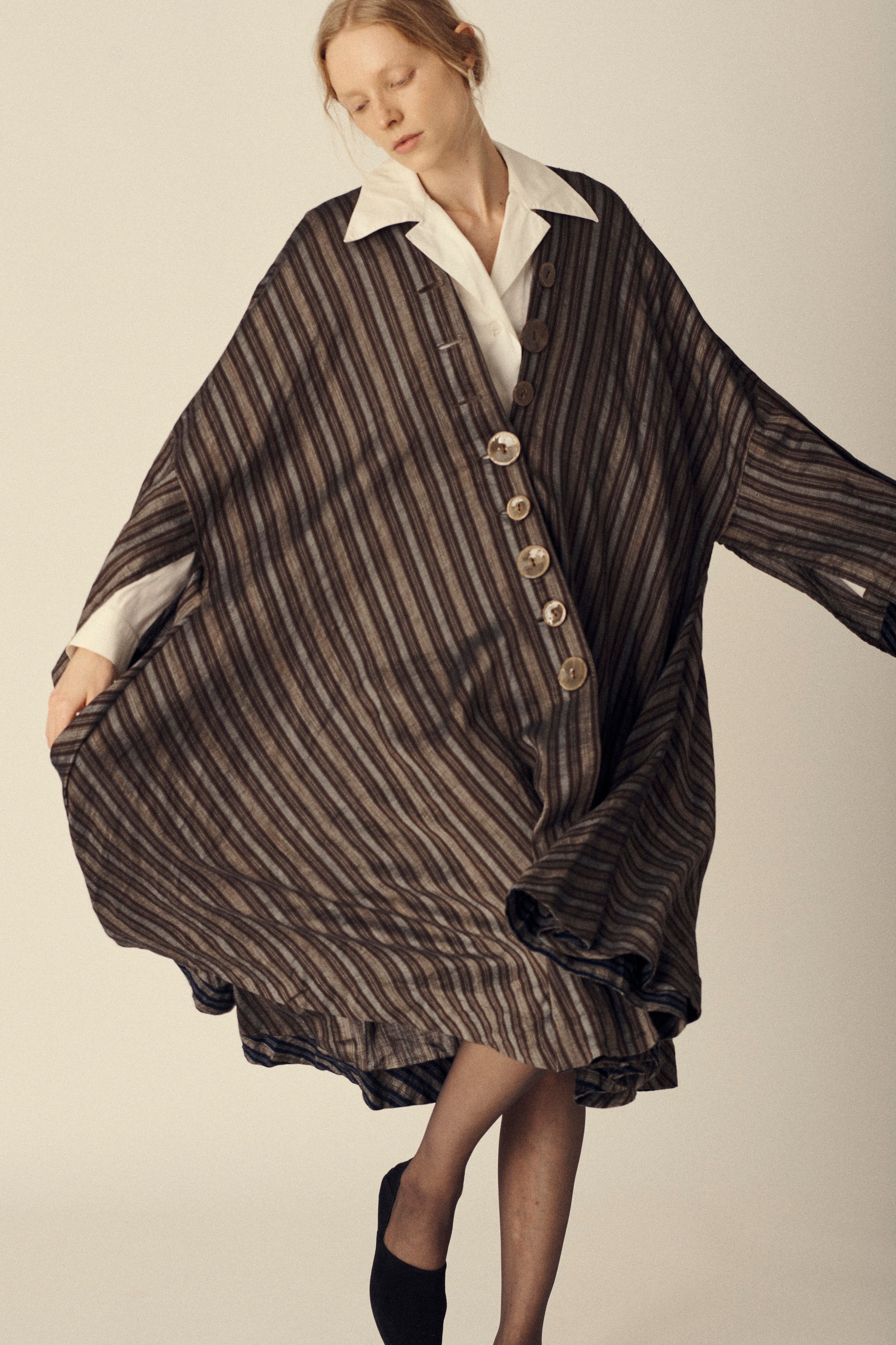 1995 Romeo Gigli Flax Dress - Desert Vintage