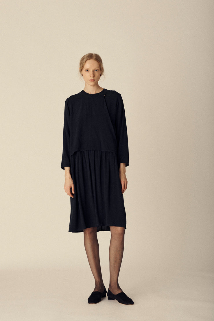 Early CdG Navy Dress - Desert Vintage