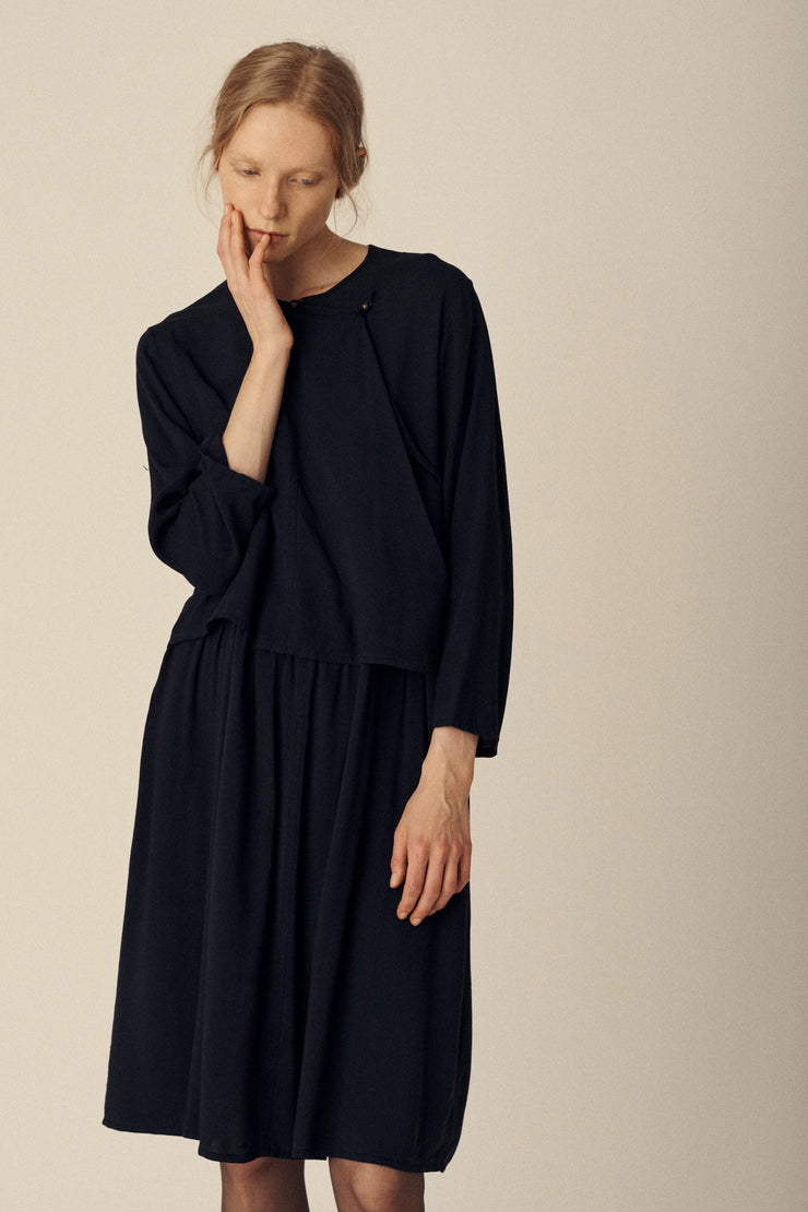 Early CdG Navy Dress - Desert Vintage