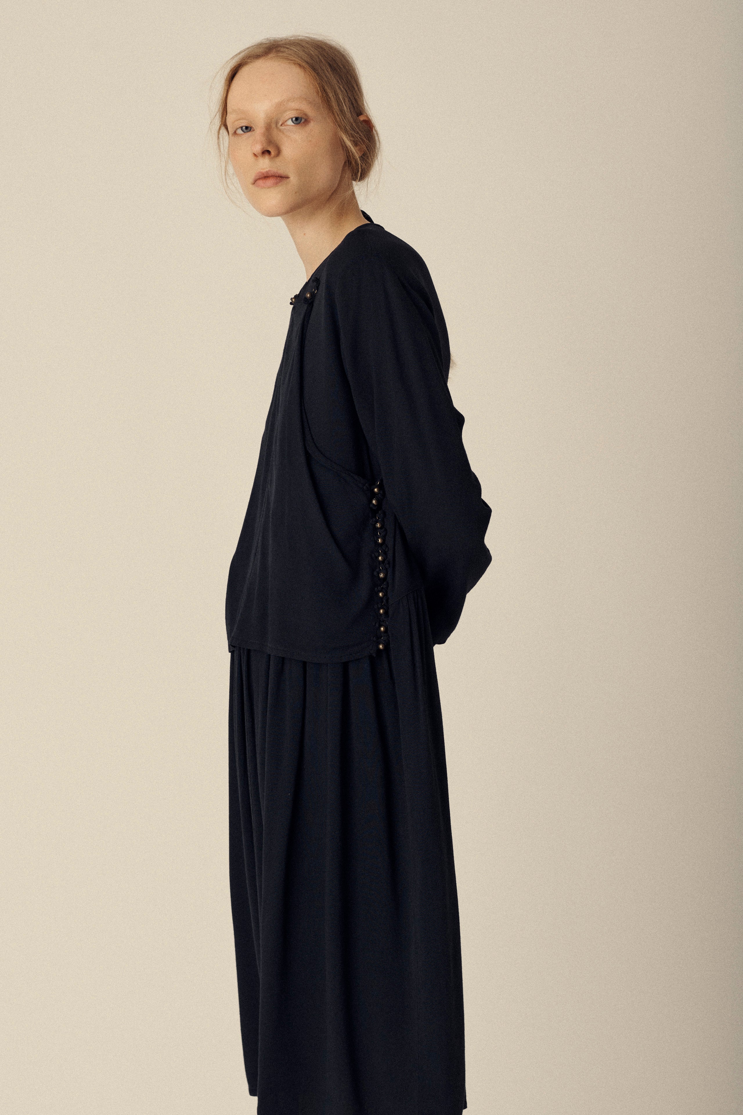 Early CdG Navy Dress - Desert Vintage