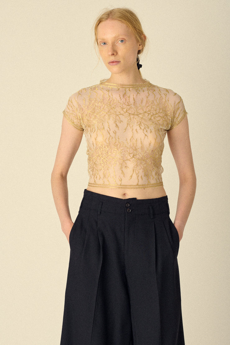 Golden Lace Blouse - Desert Vintage