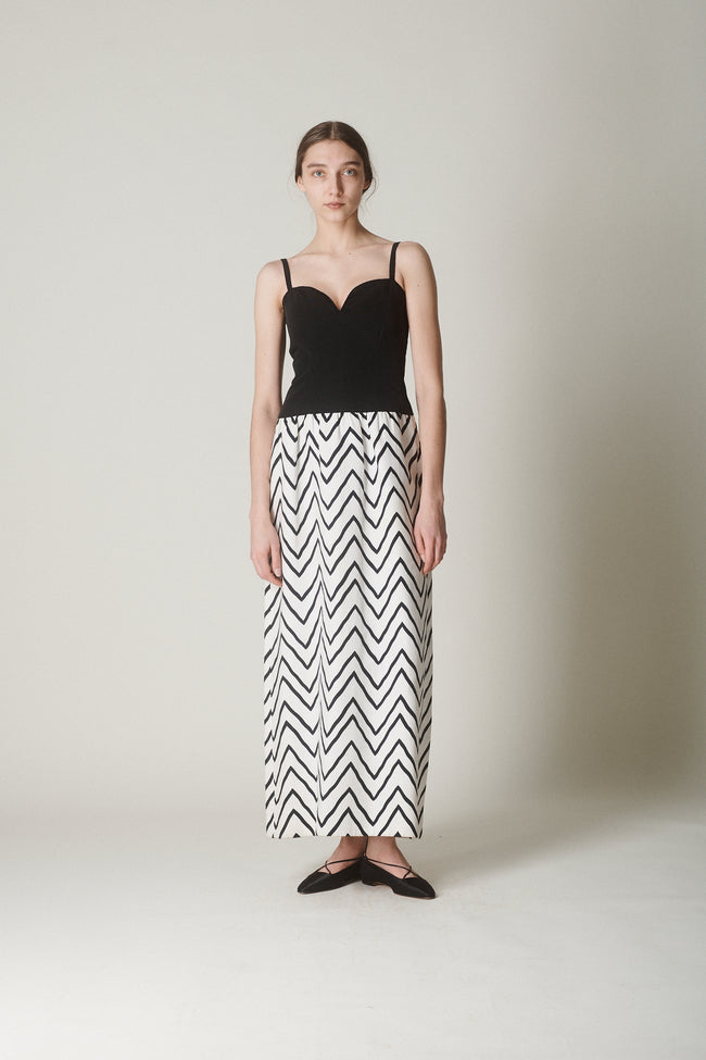 1980s YSL Chevron Dress - Desert Vintage