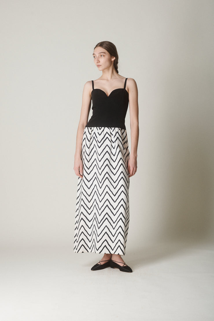 1980s YSL Chevron Dress - Desert Vintage