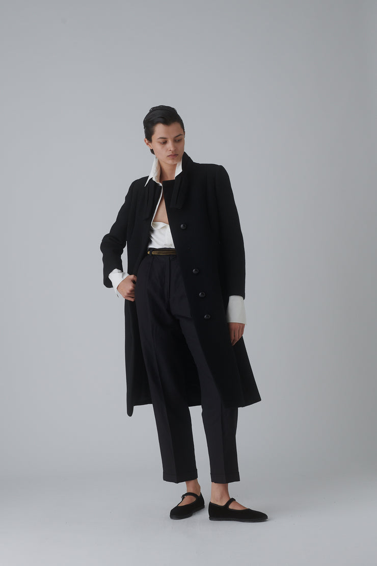 Seventies Pauline Trigere Wool Coat - Desert Vintage