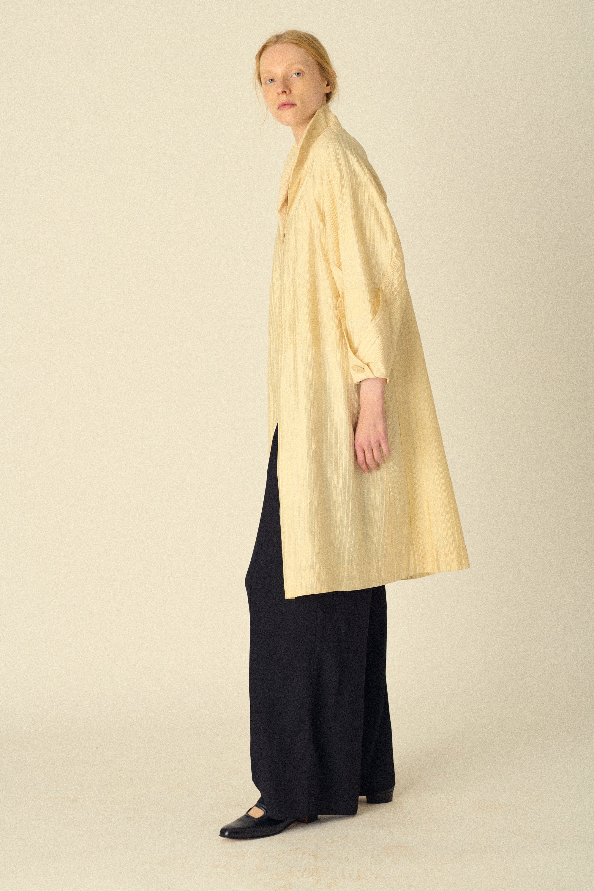 1940s Ivory Silk Coat - Desert Vintage