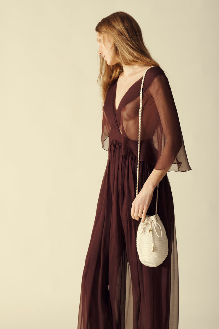 Donna Karan Ivory Cord Bag - Desert Vintage