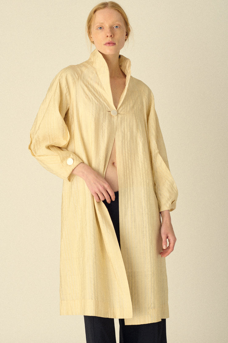 1940s Ivory Silk Coat - Desert Vintage
