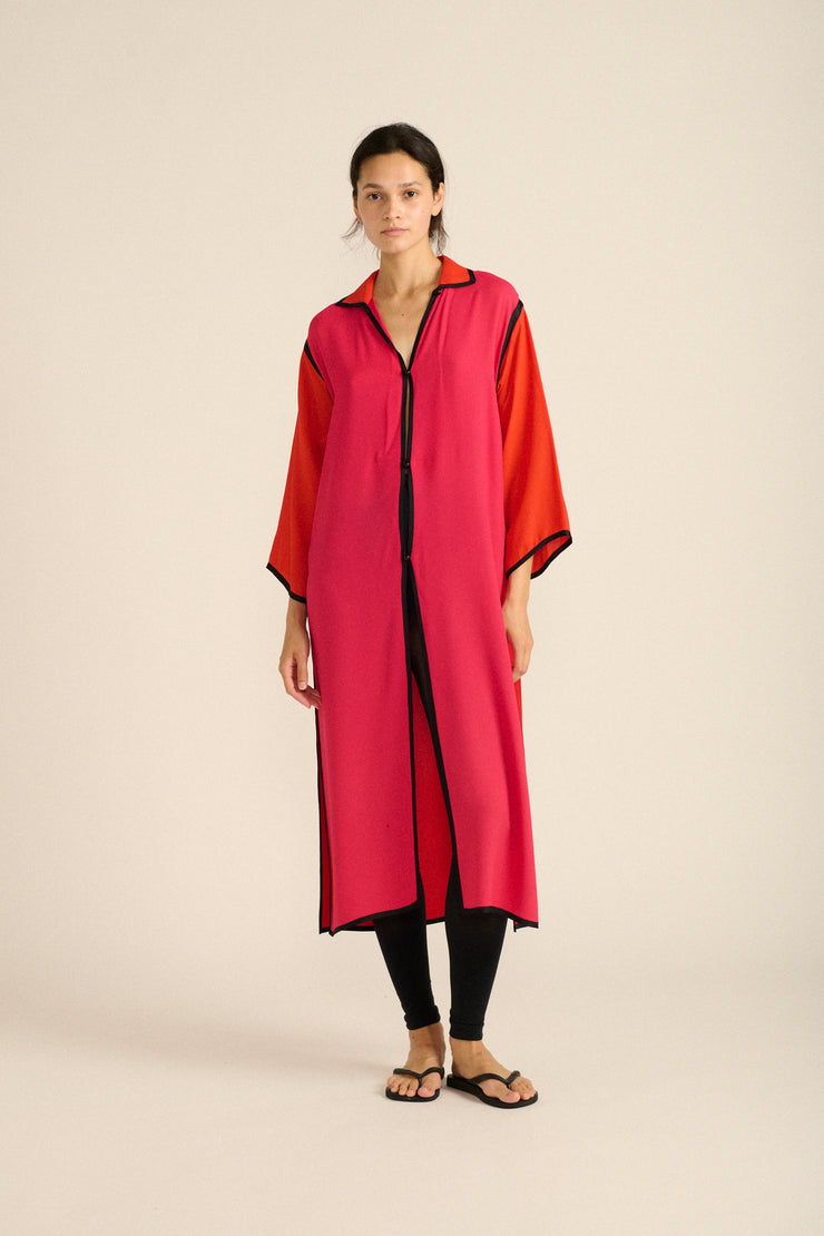 Ysl Color Block Tunic - Desert Vintage