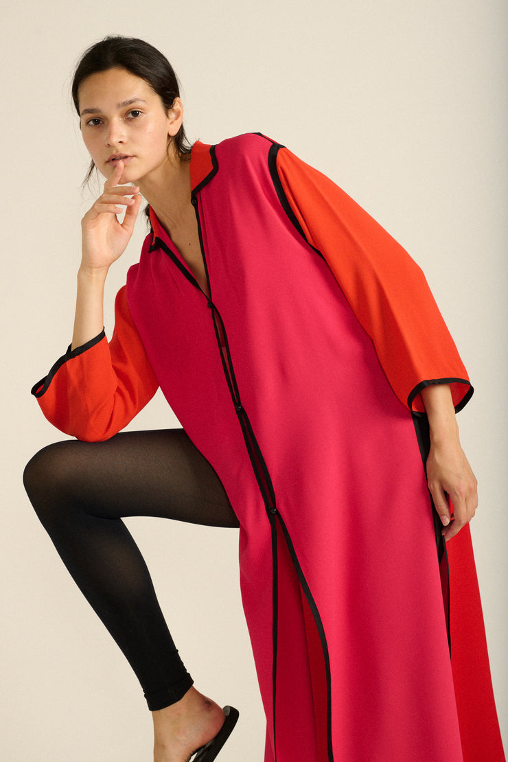 Ysl Color Block Tunic - Desert Vintage