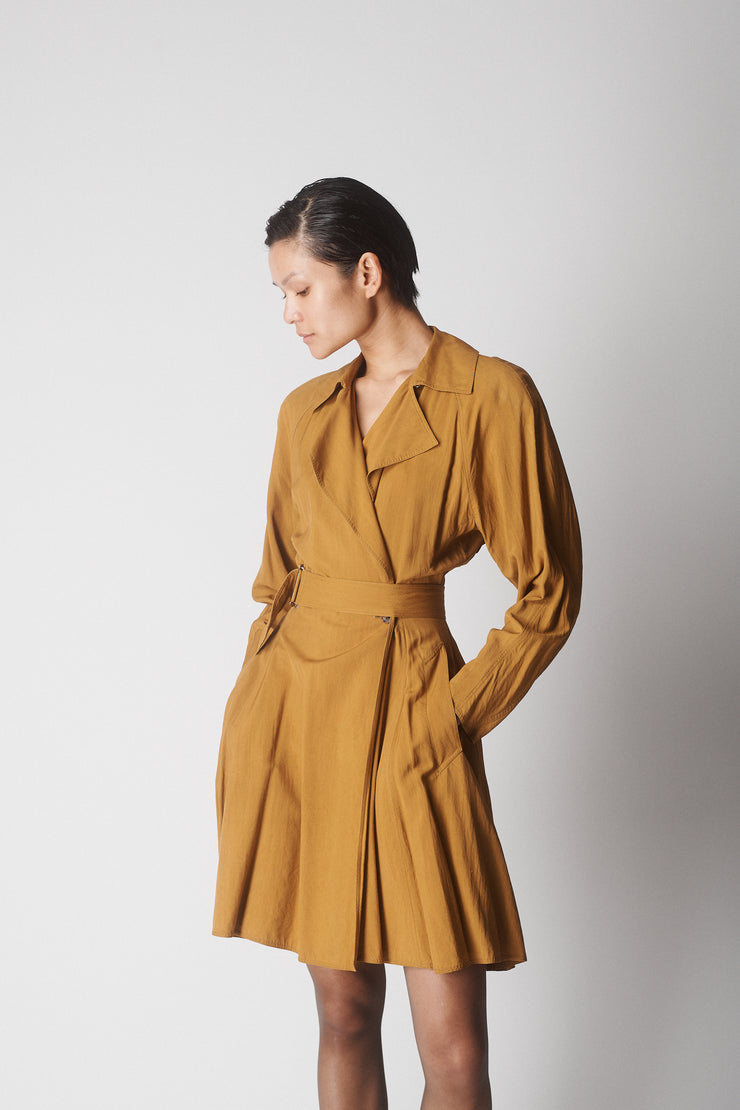 1980s Alaïa Silk Trench Dress - Desert Vintage