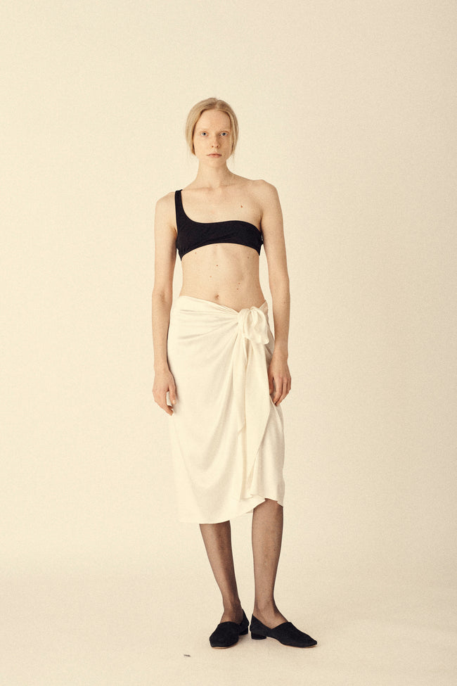 Black Asymmetric Bra Top - Desert Vintage