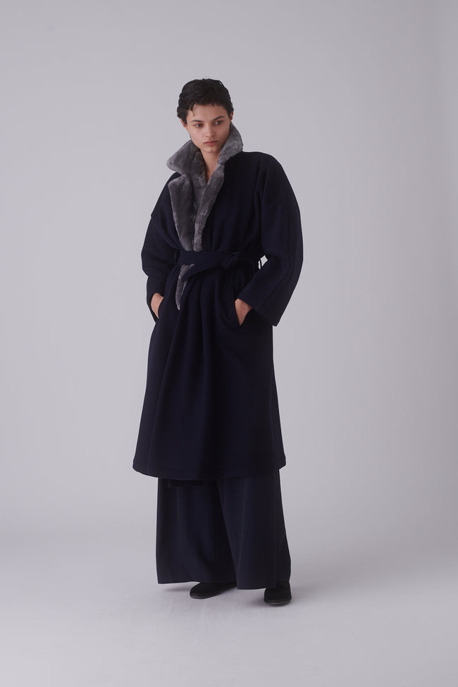 Ferre Wool Evening Coat - Desert Vintage