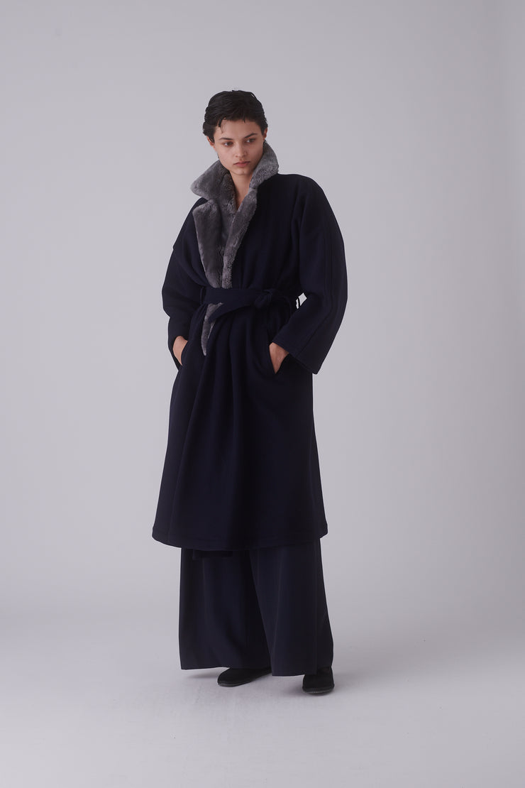 Ferre Wool Evening Coat - Desert Vintage