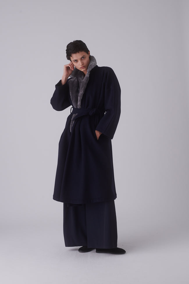 Ferre Wool Evening Coat - Desert Vintage