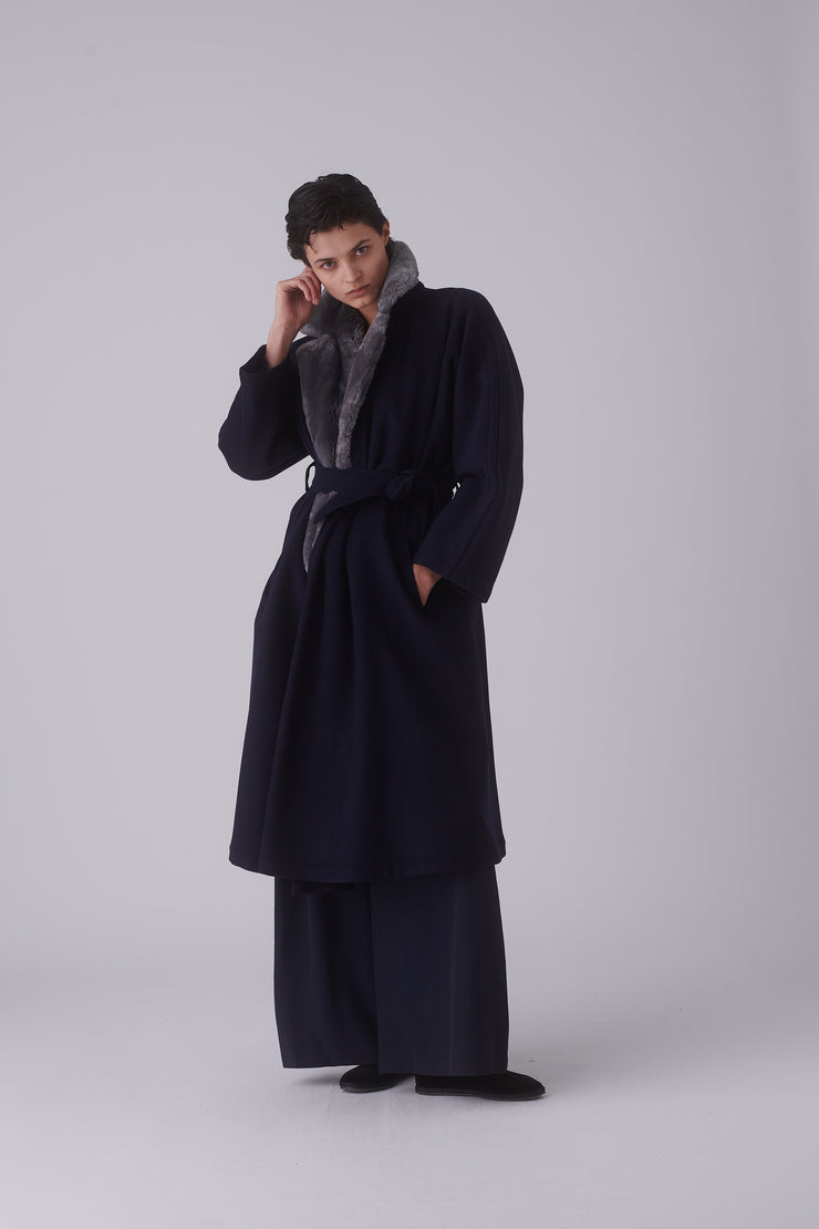 Ferre Wool Evening Coat - Desert Vintage