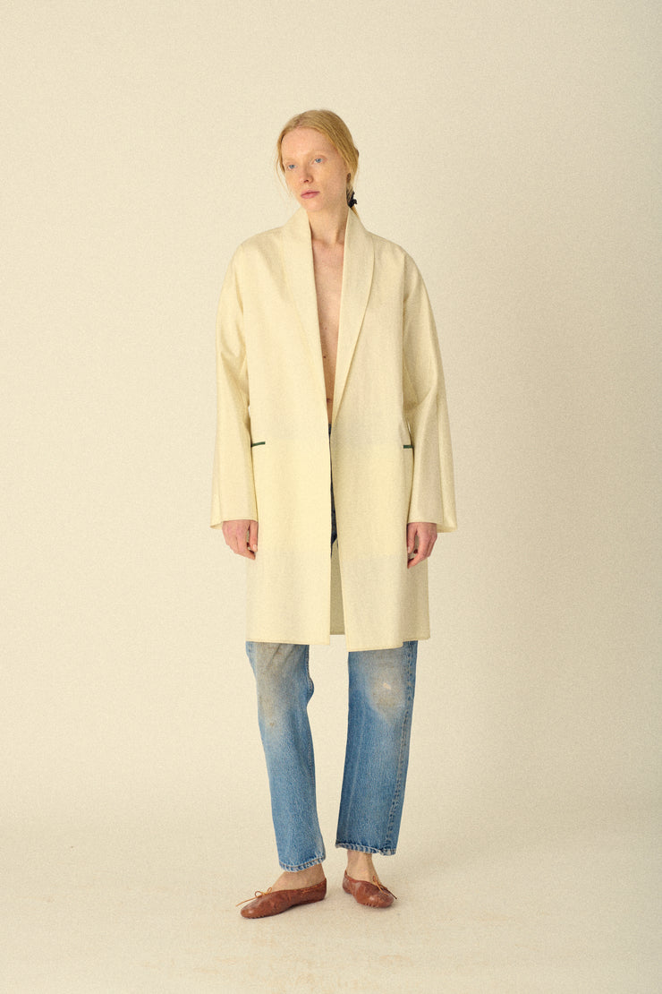 Vintage Cream Coat - Desert Vintage