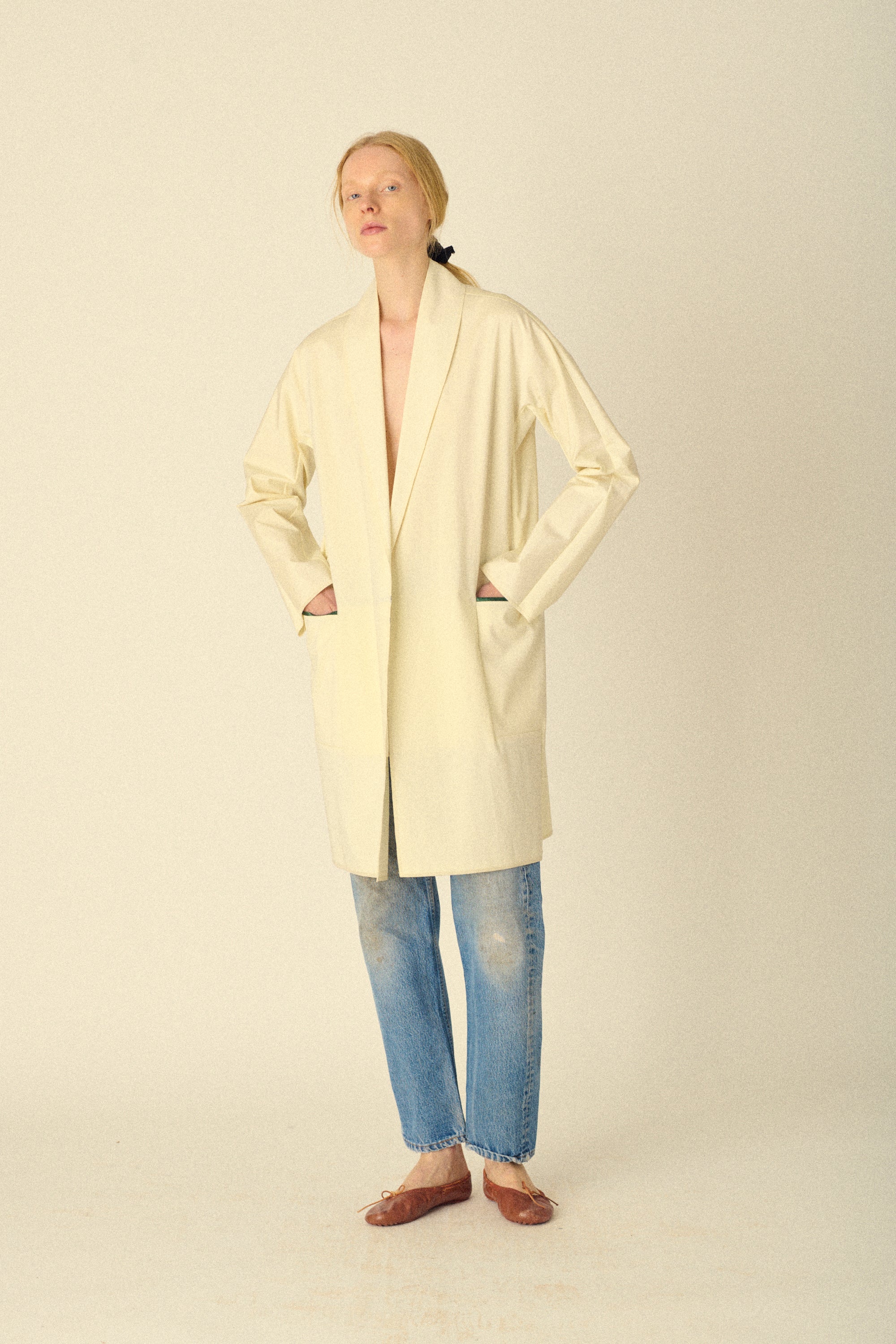 Vintage Cream Coat - Desert Vintage