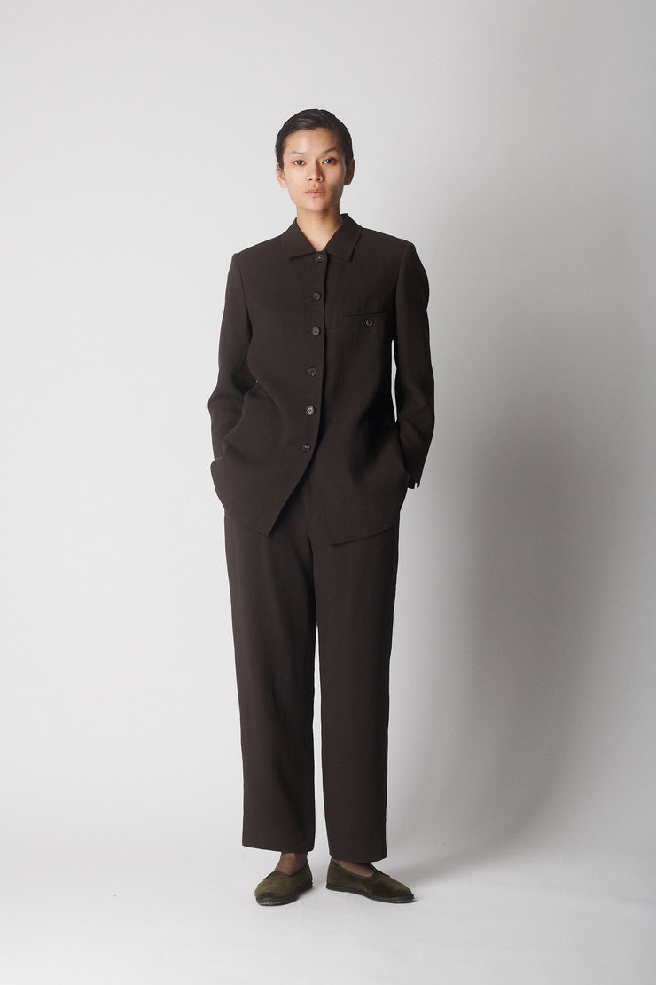 ss 2008 Issey Miyake Aubergine Suit - Desert Vintage