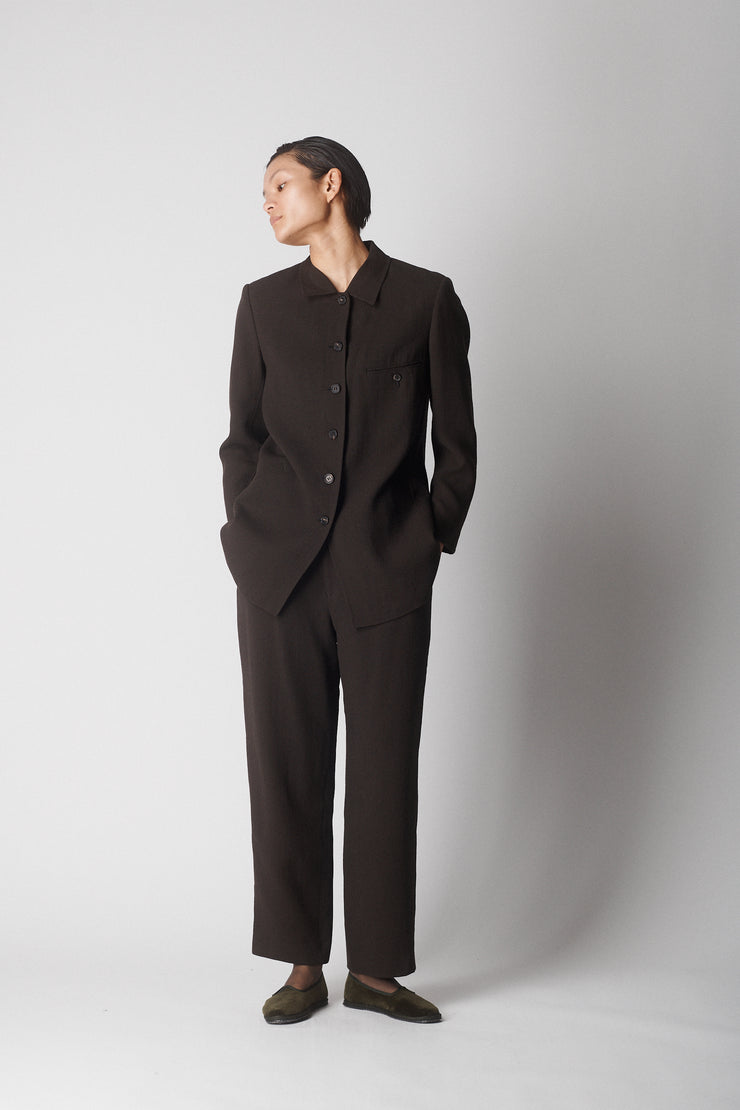 ss 2008 Issey Miyake Aubergine Suit - Desert Vintage