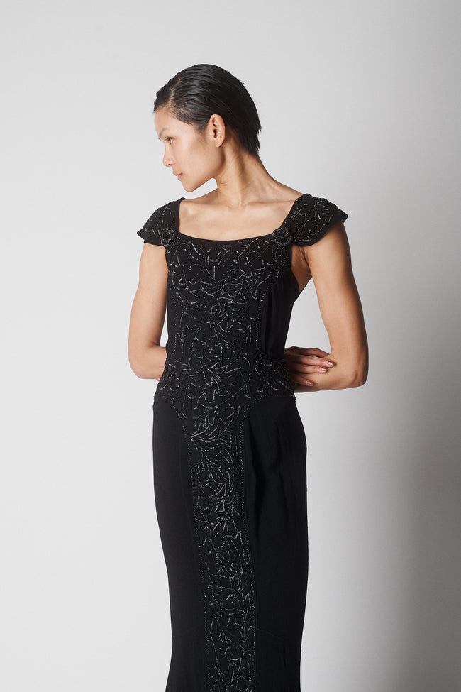 Vintage Beaded Gown - Desert Vintage