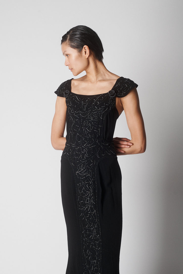 Vintage Beaded Gown - Desert Vintage