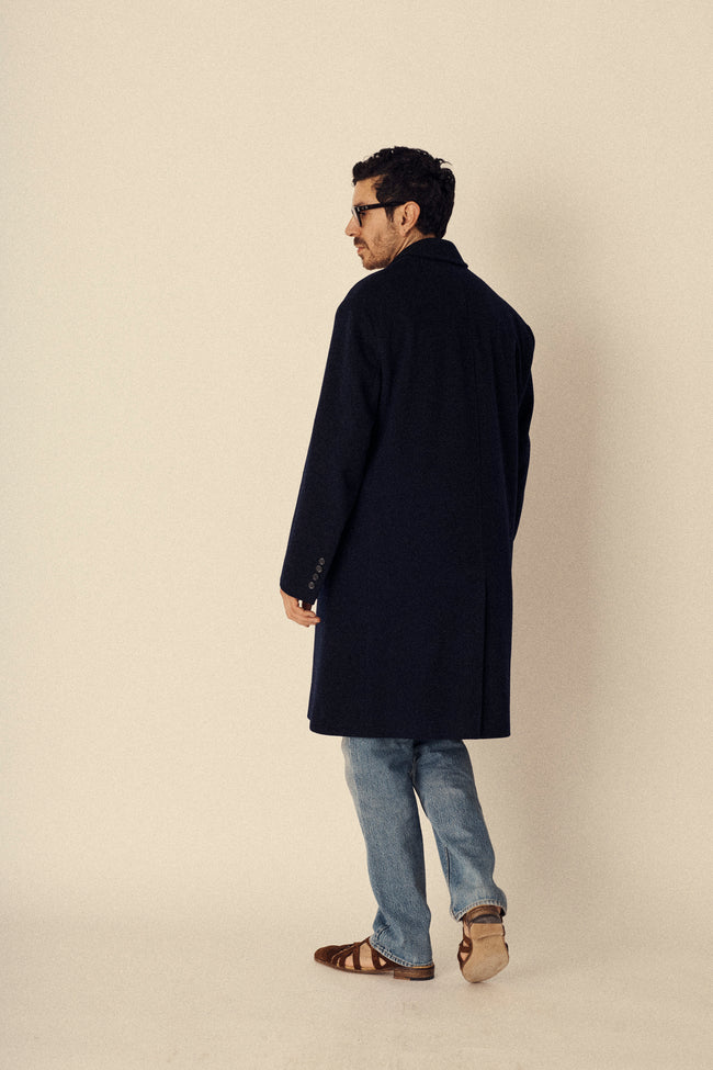 Vintage Navy Wool Coat - Desert Vintage