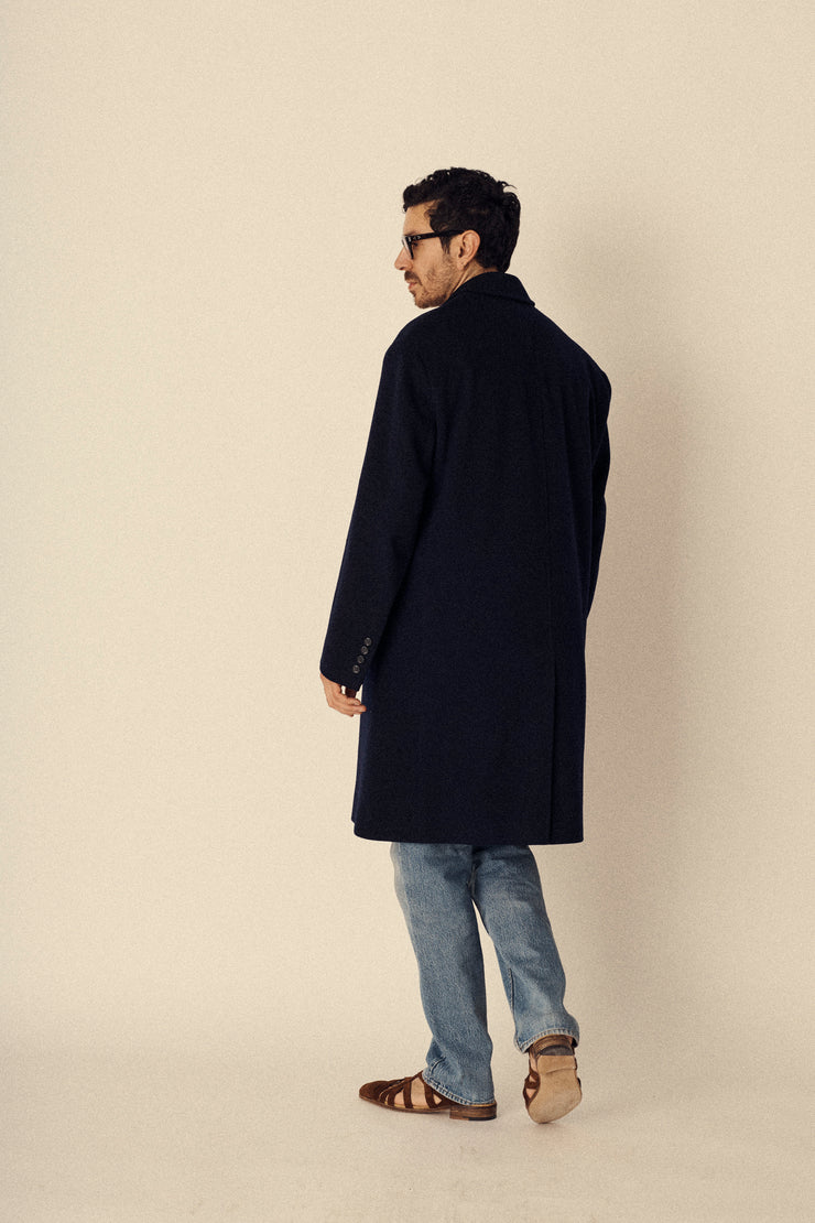 Vintage Navy Wool Coat - Desert Vintage
