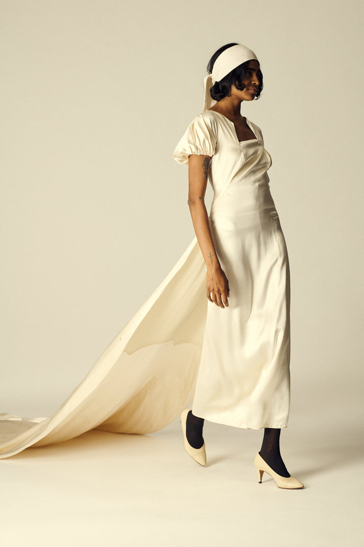 1930s Ivory Evening Gown - Desert Vintage