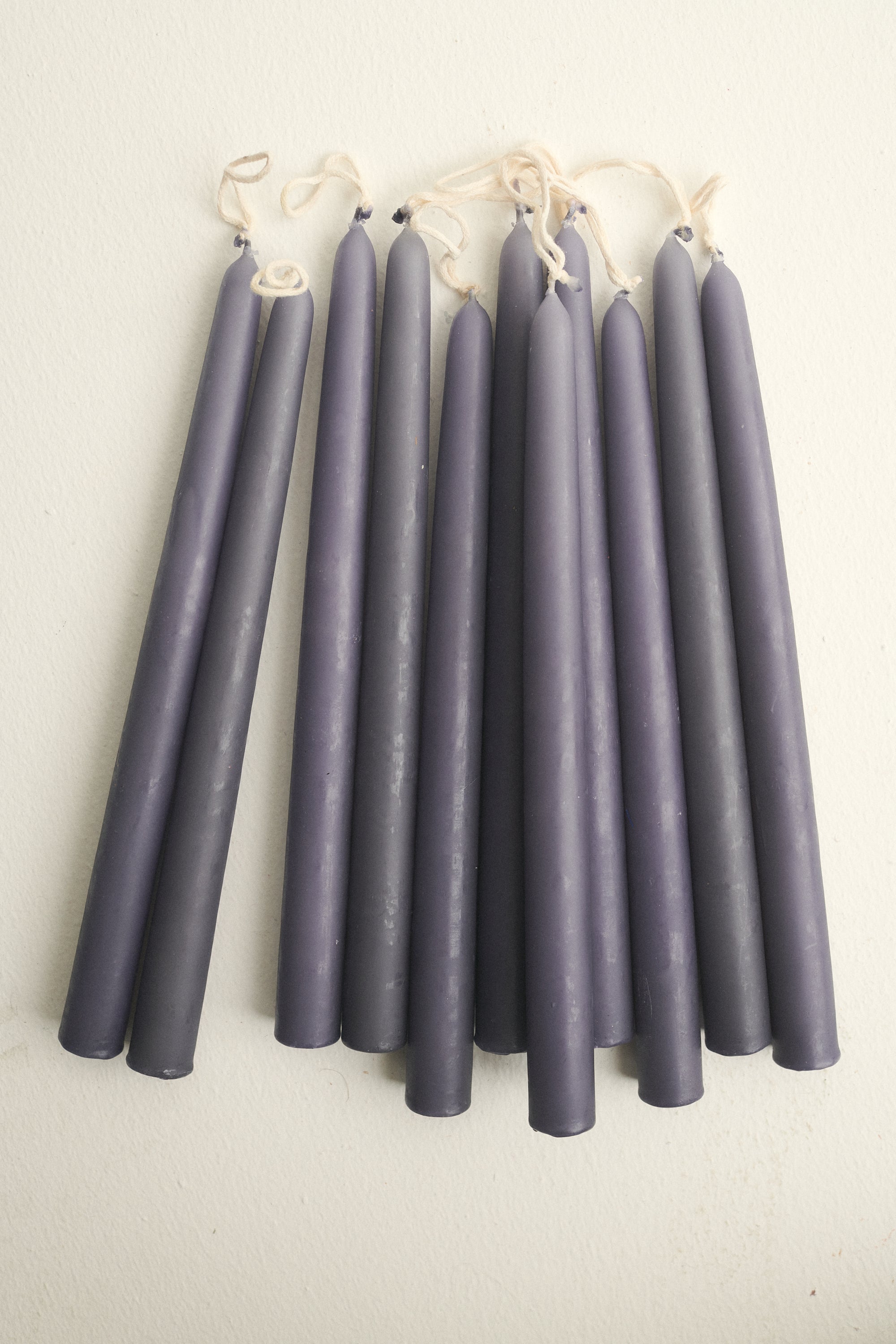 Purple Beeswax Taper Candle - Desert Vintage