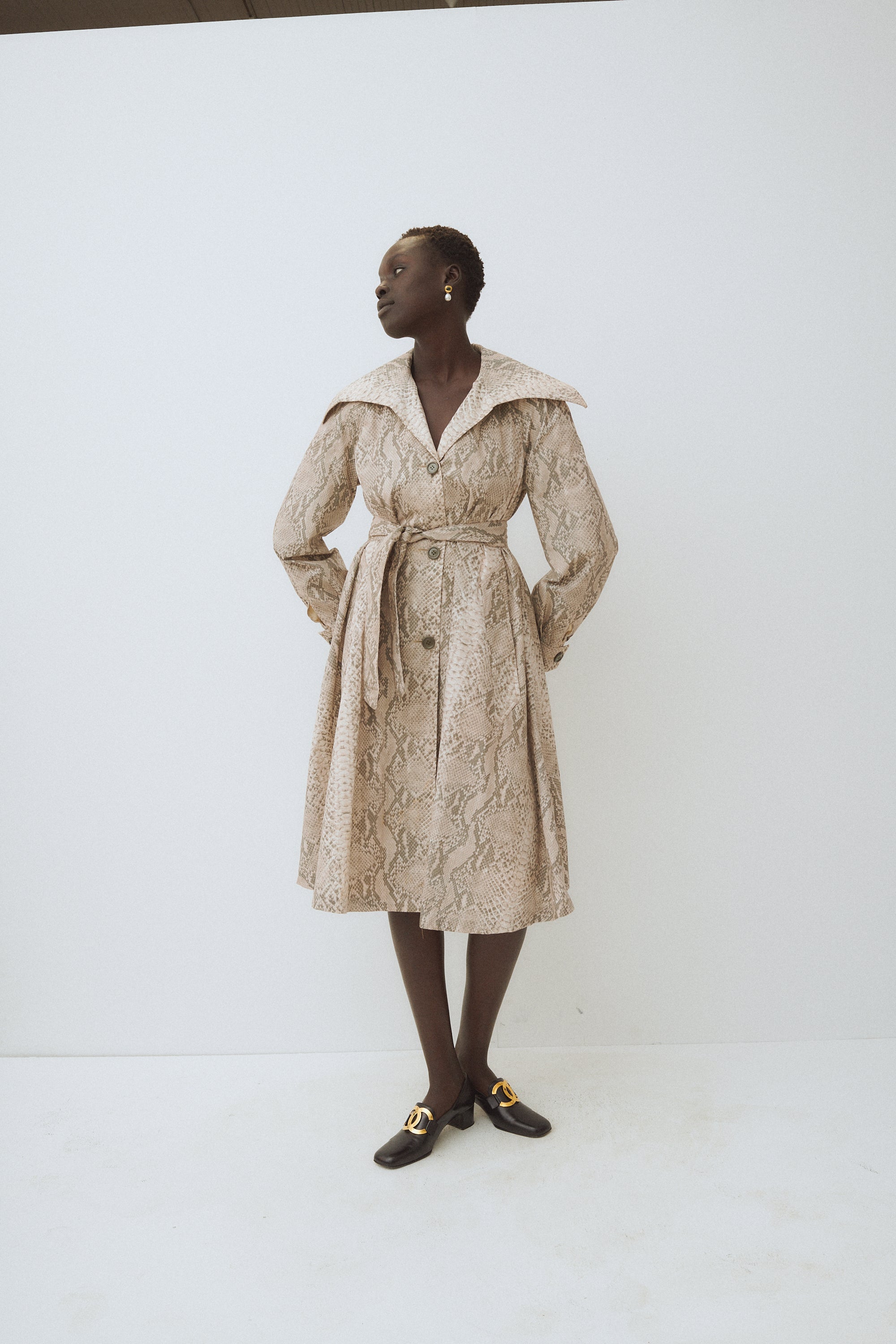 Python Trapeze Coat - Desert Vintage