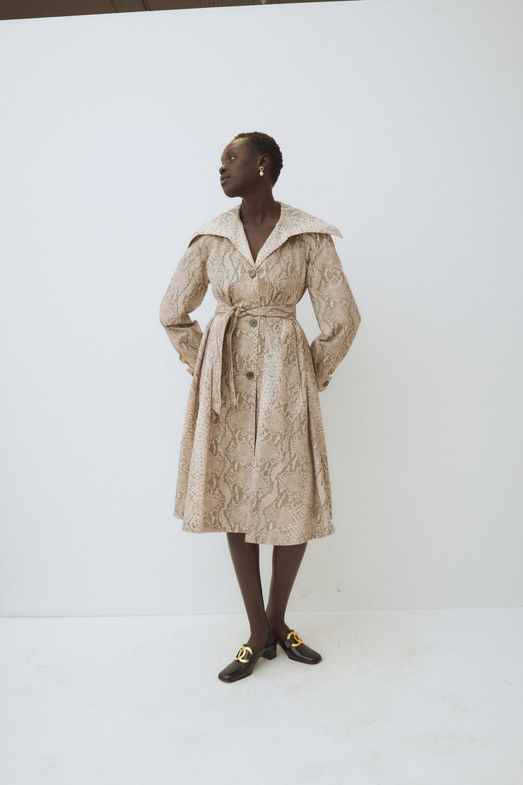 Python Trapeze Coat - Desert Vintage