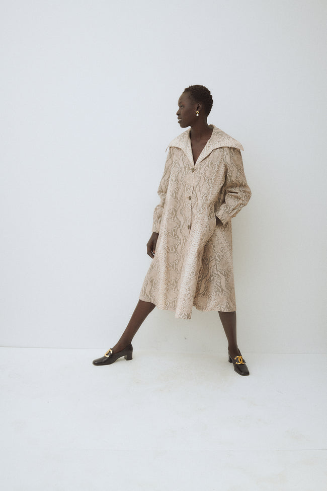 Python Trapeze Coat - Desert Vintage