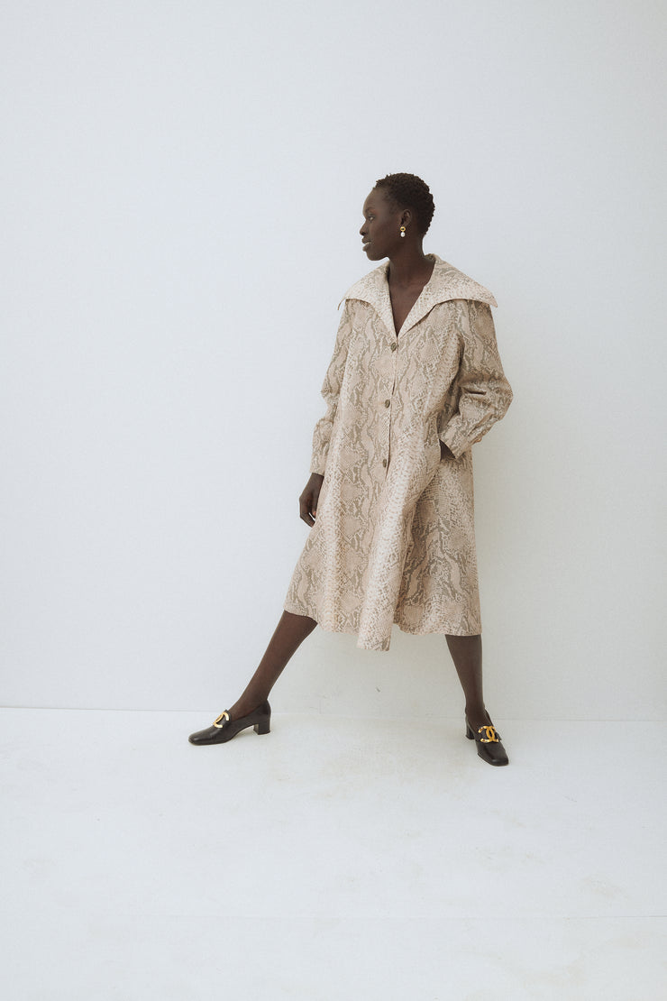 Python Trapeze Coat - Desert Vintage