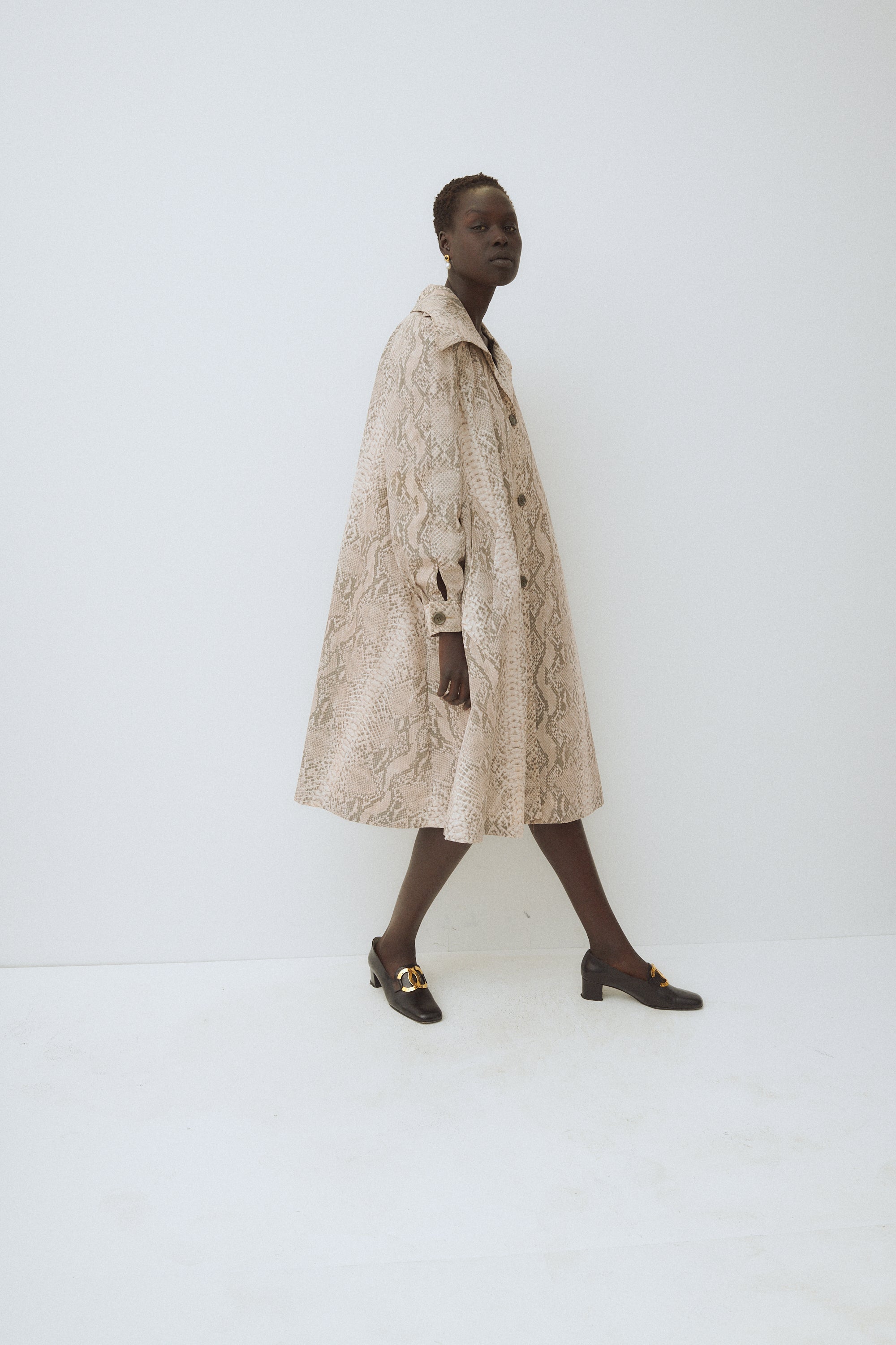 Python Trapeze Coat - Desert Vintage