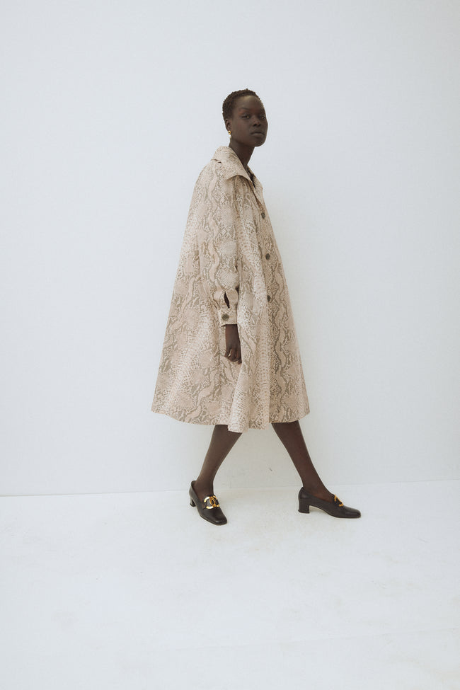 Python Trapeze Coat - Desert Vintage
