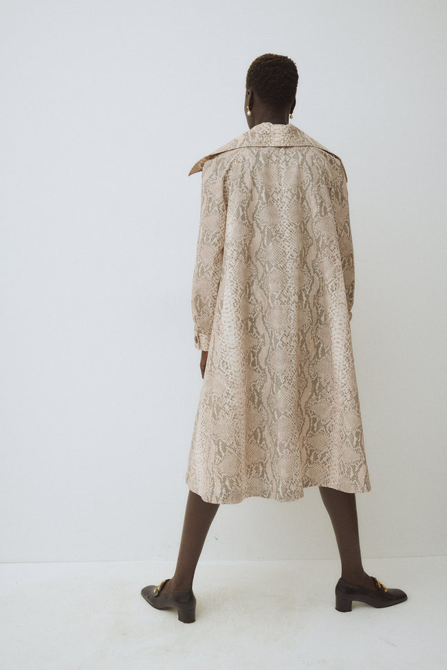 Python Trapeze Coat - Desert Vintage