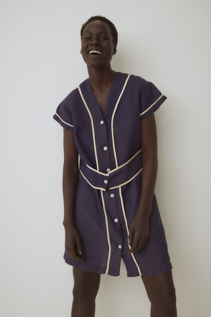 Vintage Navy Dress - Desert Vintage