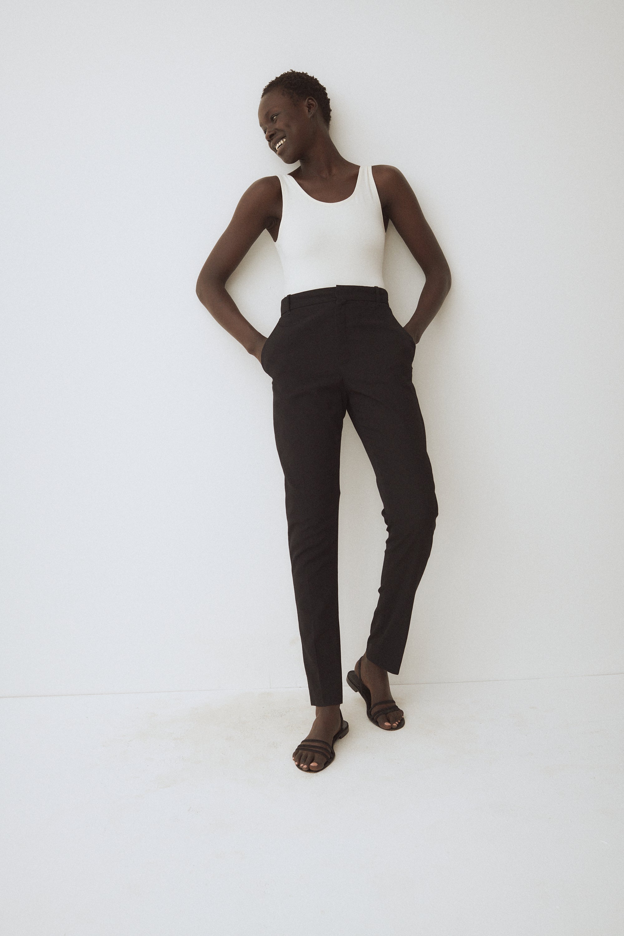Chloé Tapered Black Trousers - Desert Vintage
