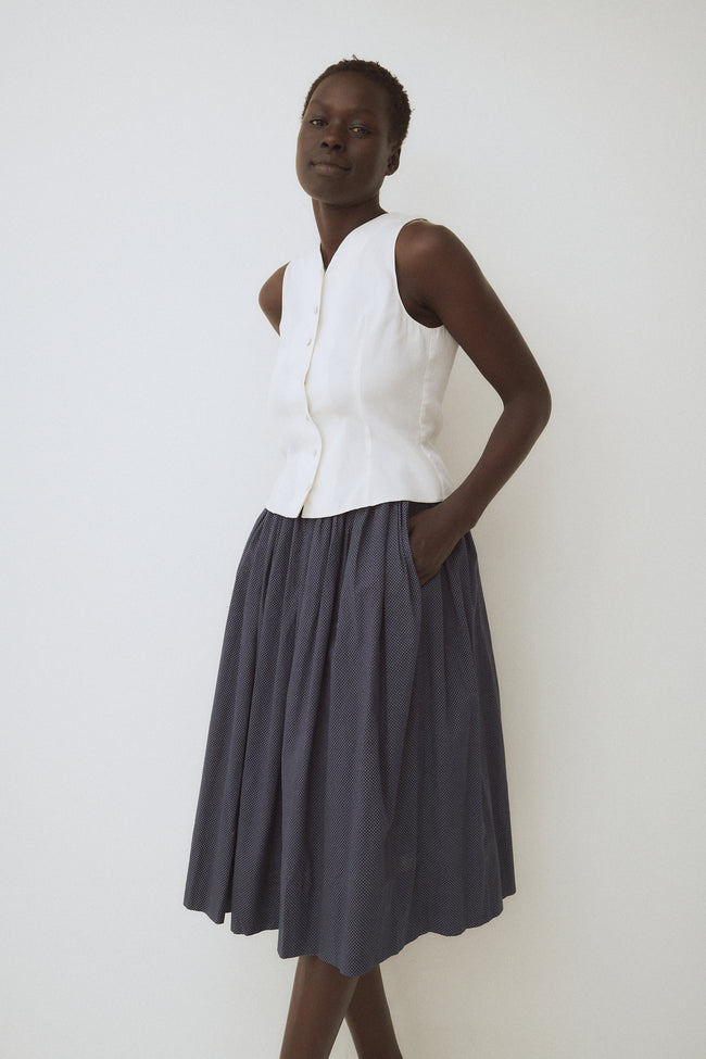 Beene Cotton Dot Skirt - Desert Vintage