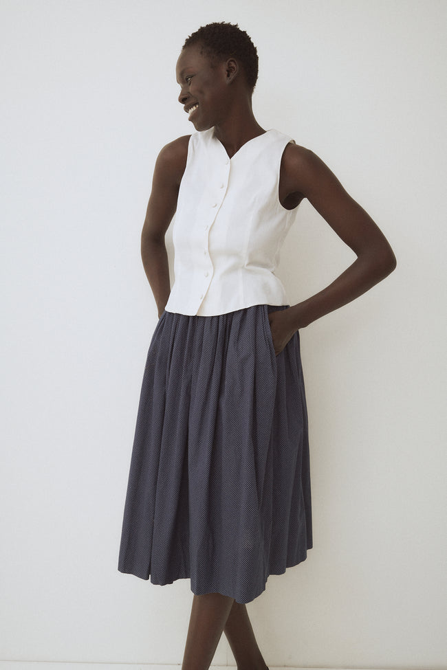 Beene Cotton Dot Skirt - Desert Vintage