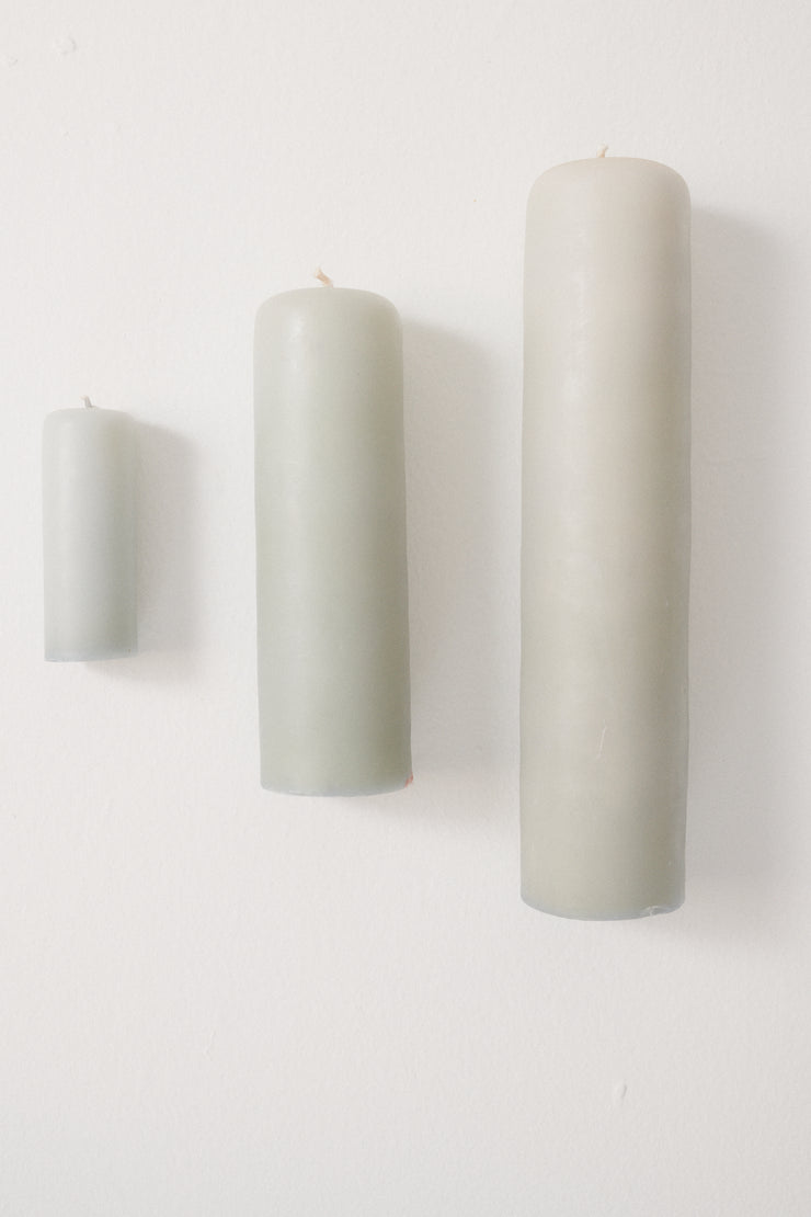 Celadon Beeswax Pillar Candle - Desert Vintage