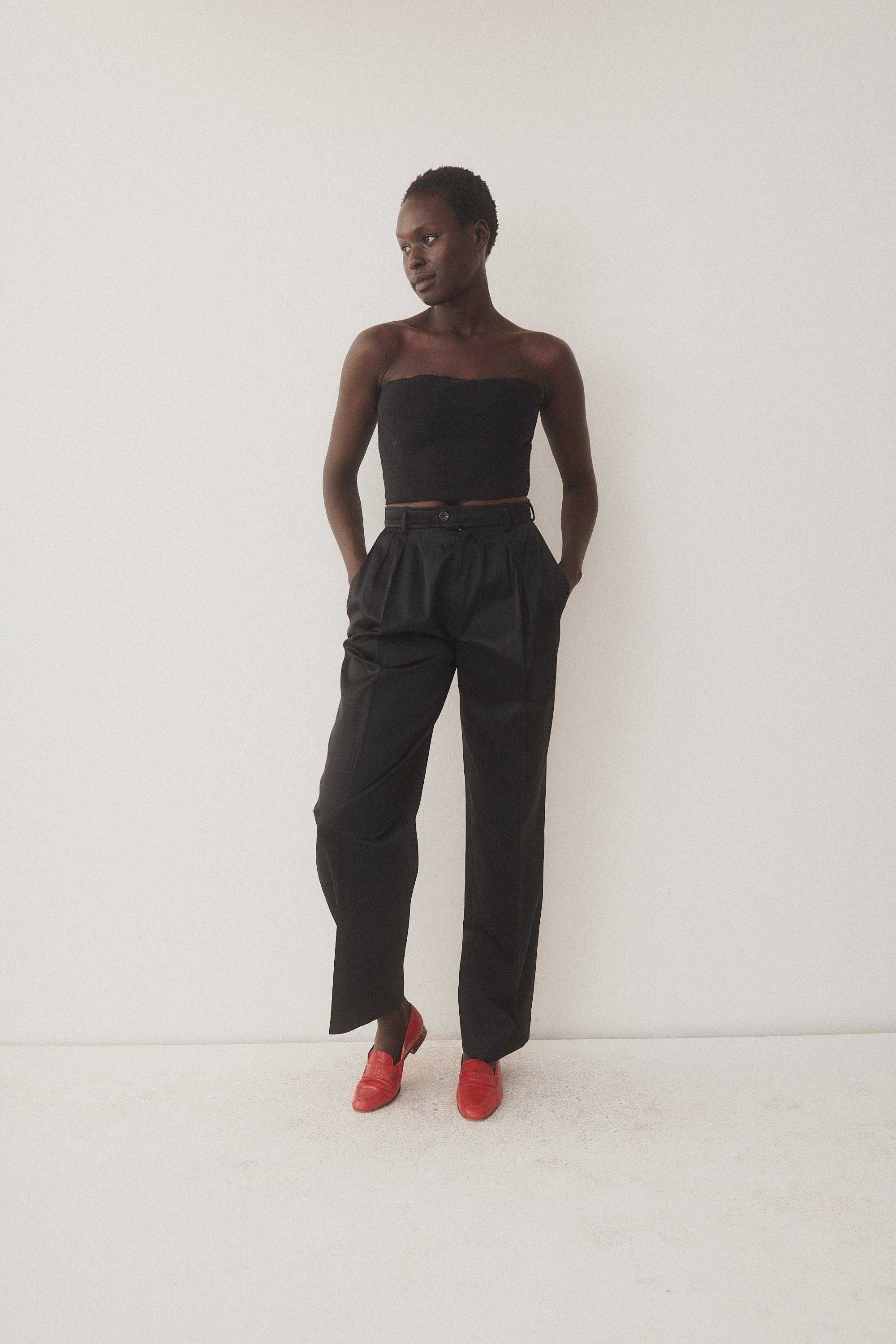 Vintage Chanel Black Corset Top - Desert Vintage