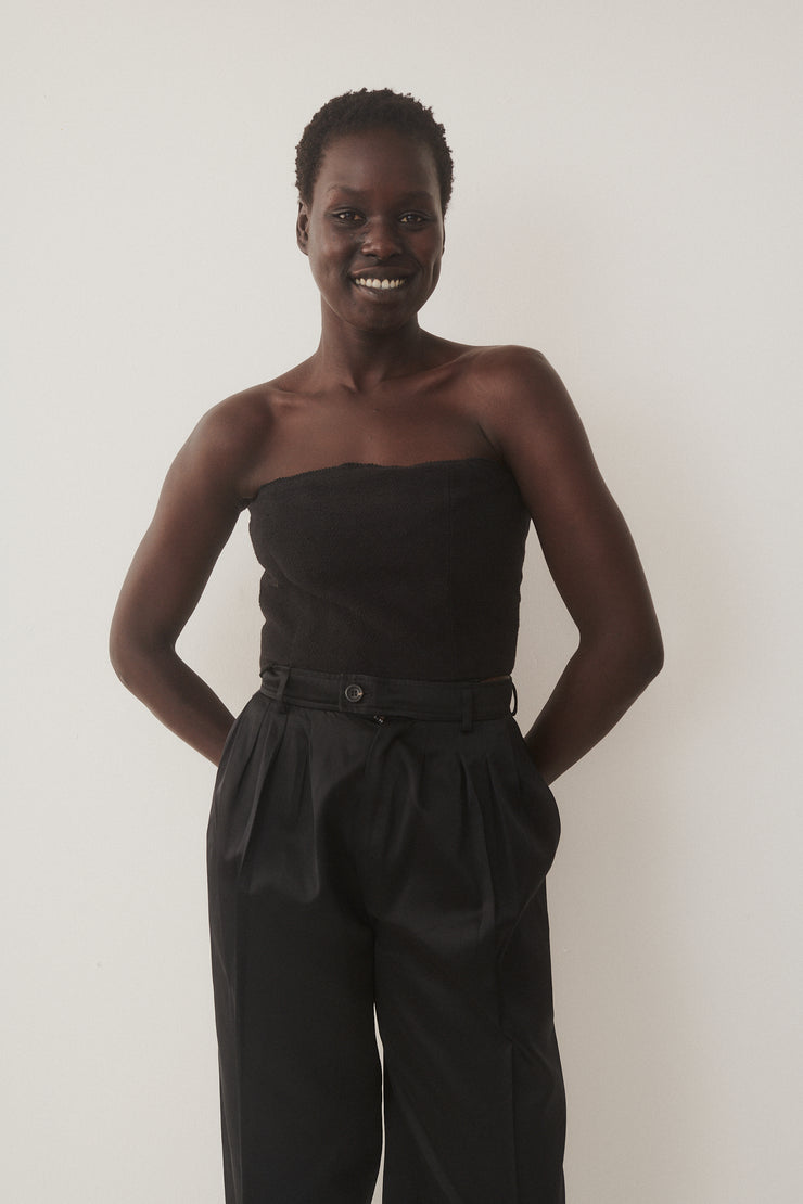 Vintage Chanel Black Corset Top - Desert Vintage