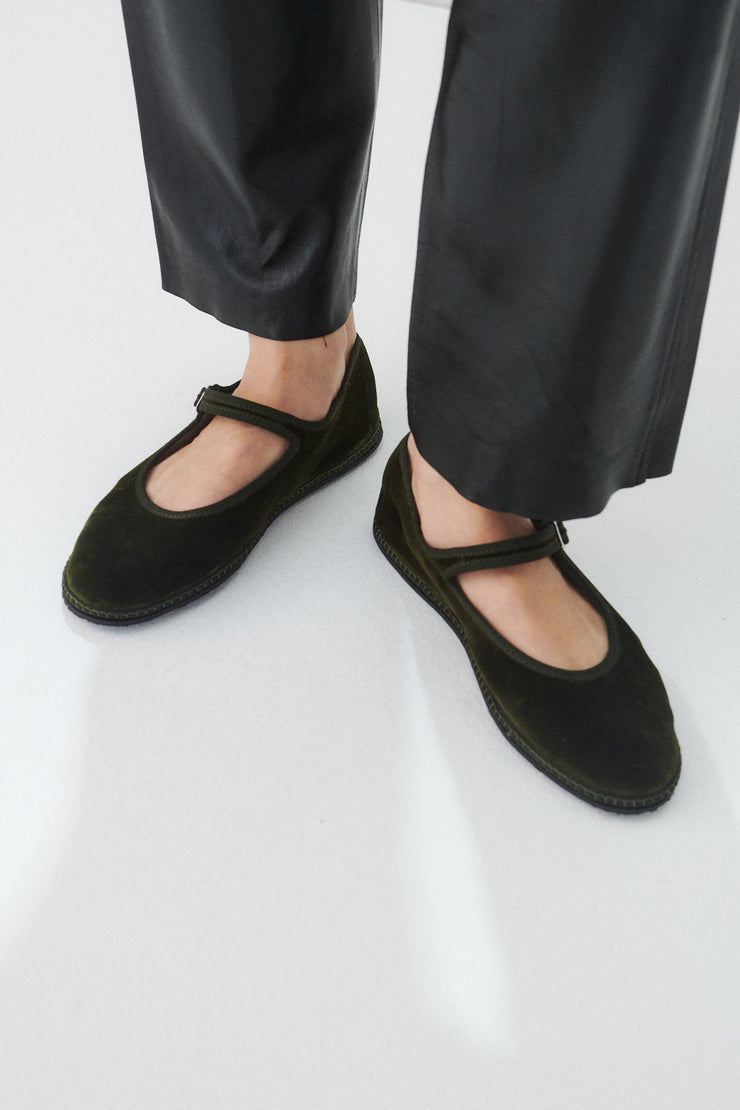 Vibi Venezia Velvet Mary Janes - Bottiglia - Desert Vintage