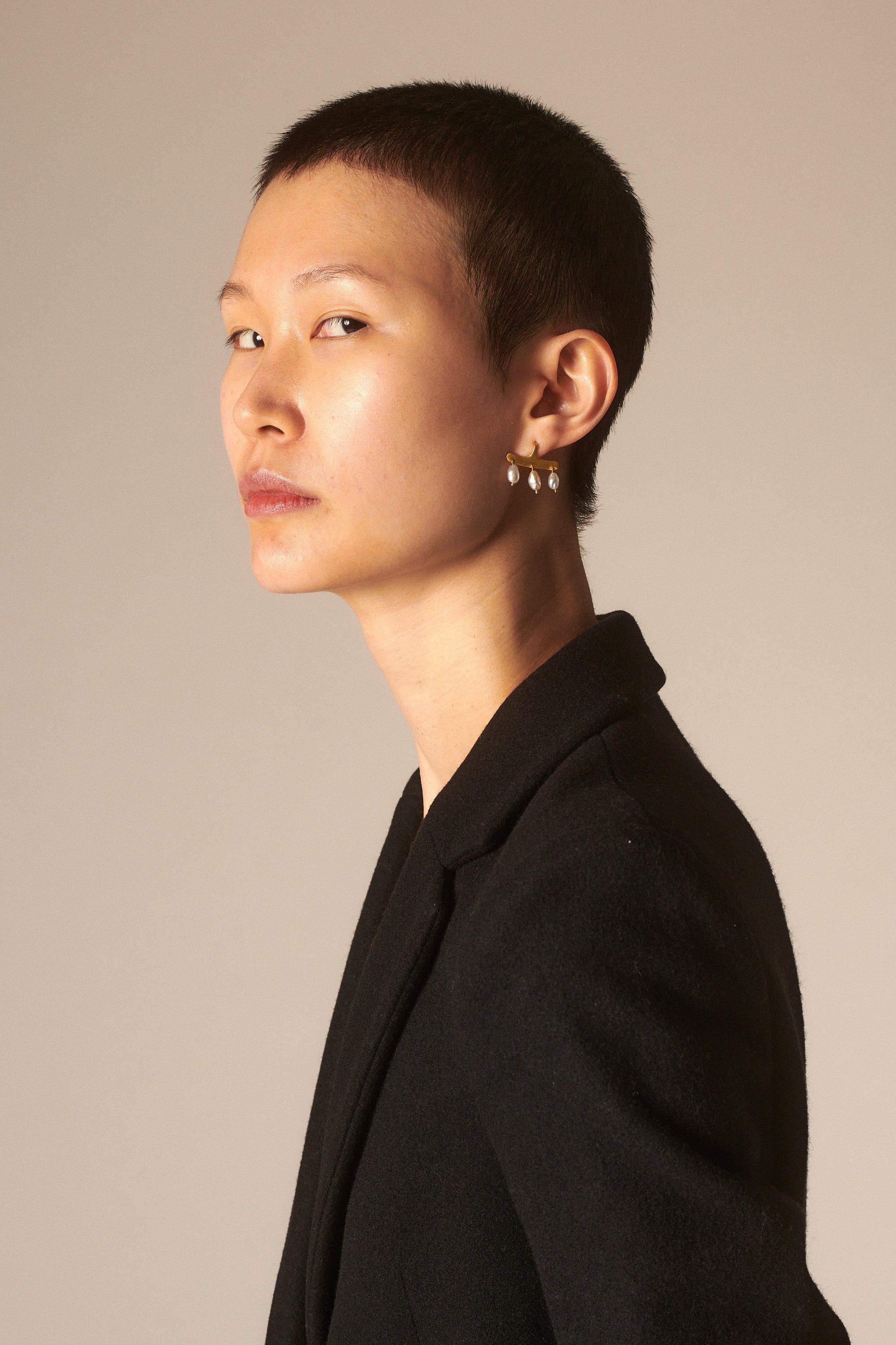 PROUNIS Keshi Pearl Syca Earrings - Desert Vintage